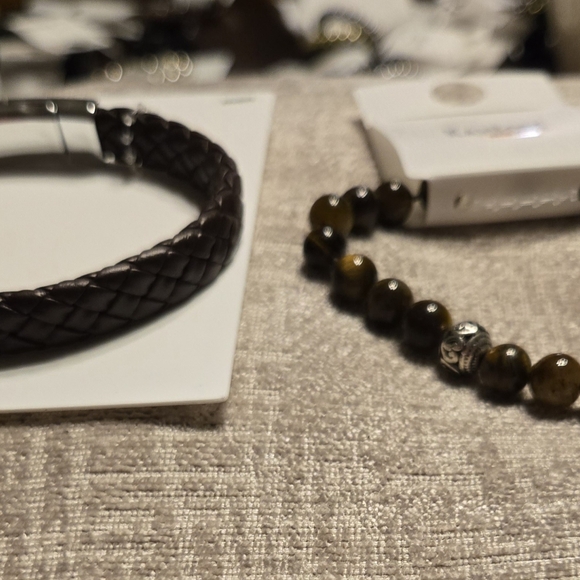 Mens bracelet set of 2 - Picture 1 of 2